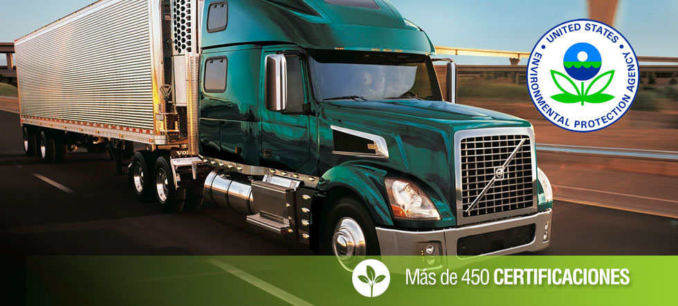 Más de 450 certificaciones de la EPA respaldan al sistema Dual Fuel V5000 de American Power Group, logrando ser aprobado para las marcas más importantes del mercado como: Caterpilla, Cummins, Volvo, Mack, entre otras