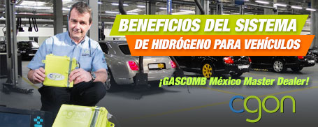 Beneficios del Sistema de Hidrógeno para Vehñiculos Cgon, tecnología inglesa traída en eclusiva a México por GASCOMB